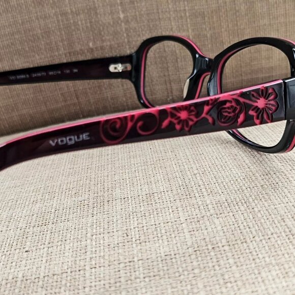 Vogue Women Glasses Frame Black/Red Tone VO5088 55[]16 130 Eyeglasses - Picture 7 of 12